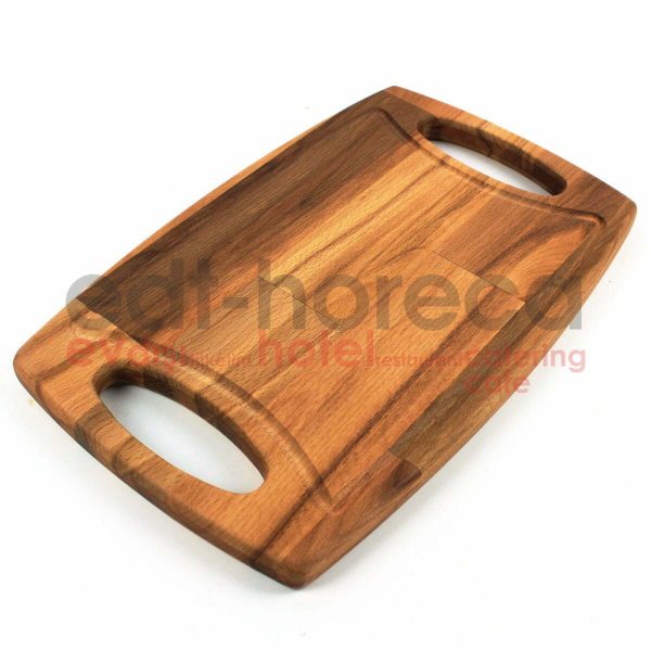 Kuvarz Wooden Chopping & Presentation Board With Double Handles 31x20cm