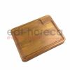Kuvarz Ahşap Hamburger Servis Tabağı 35x26cm
