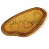 Kuvarz Ahşap Türk Kahvesi Servis Tabağı 26x14cm İroko