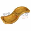 Kuvarz Ahşap Çerezlik Kahvalık "S" 2 Bölmeli 30x12cm İroko