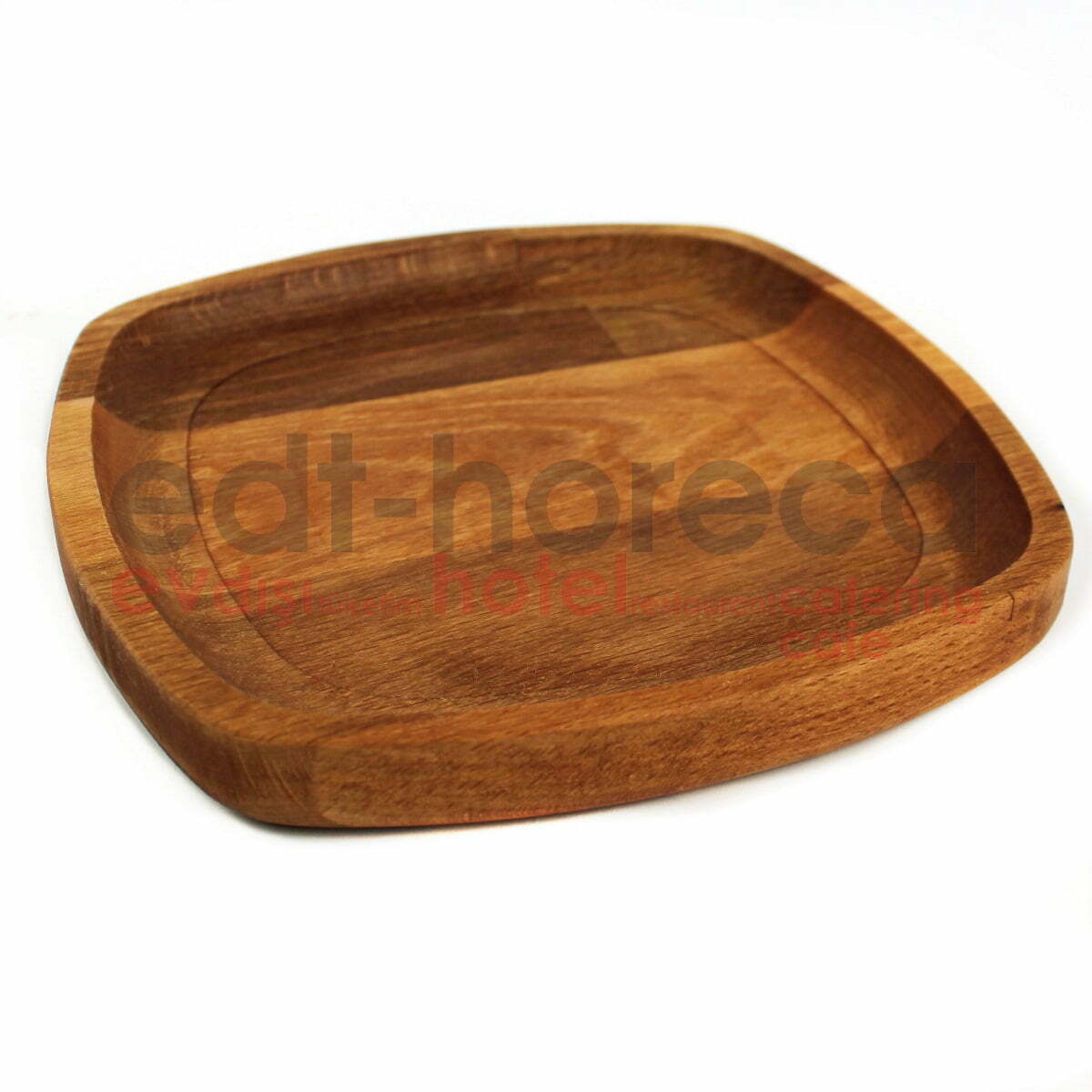 Kuvarz Ahşap Oval Kare Sunum Tabağı 13x13cm 1 Kuvarz Ahşap Oval Kare Sunum Tabağı 13x13cm
