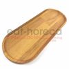 Kuvarz Ahşap Oval Kayık Tabağı 44x16cm Kayın