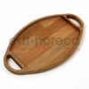 Kuvarz Ahşap Saplı Sunum Tepsisi 33x19cm