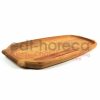 Kuvarz Ahşap Kulplu Oval Tepsi 38x16cm
