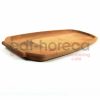 Kuvarz Ahşap Kulplu Oval Tepsi 44x17cm