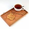 Kuvarz Ahşap Nescafe Çay Sunum 26x16cm