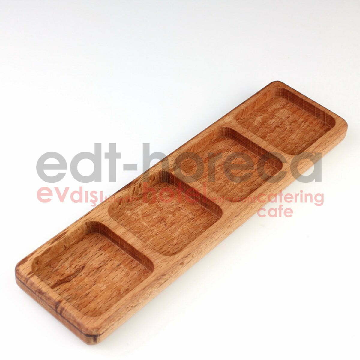 Kuvarz Ahşap 4 Bölmeli Sunum 30x8cm 2 Kuvarz Ahşap 4 Bölmeli Sunum 30x8cm - Image 2
