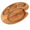 Kuvarz Ahşap Palet Kahvaltı Servis Tabağı 30x19cm