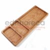 Kuvarz Ahşap 3 Bölmeli Sunum Tabağı 33x13cm