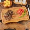 Kuvarz Ahşap Steak Tahtası 35x21cm