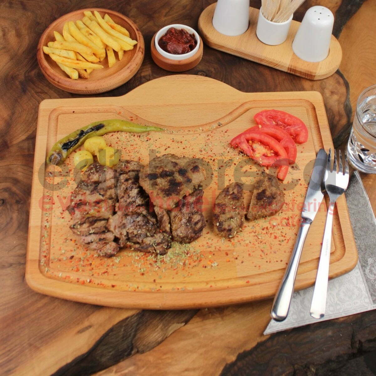 Kuvarz Ahşap Steak Tahtası 35x29cm 2 Kuvarz Ahşap Steak Tahtası 35x29cm - Image 2