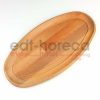 Kuvarz Ahşap Elips Sunum Tabağı 40x19cm