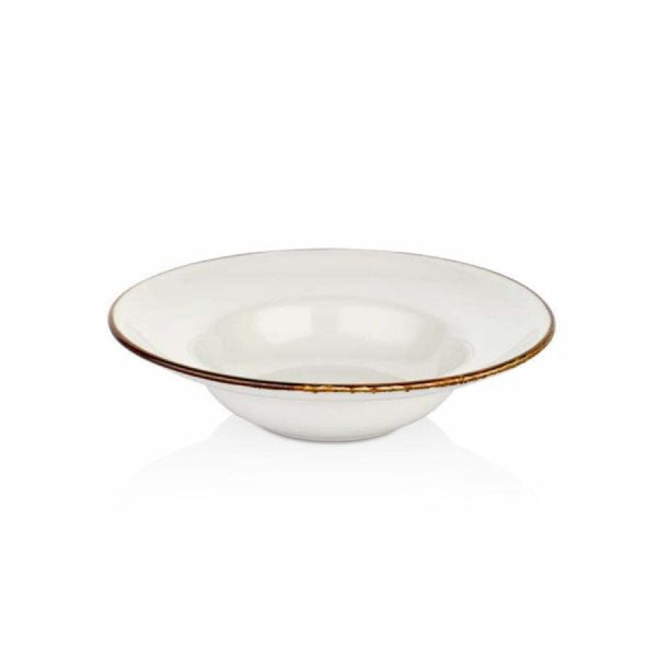 By Bone Gleam Porselen Çukur Makarna Tabağı 25cm