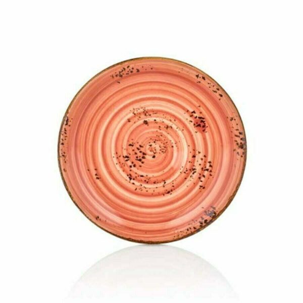 By Bone Laterite Zest Porcelain Flat Plate 25cm