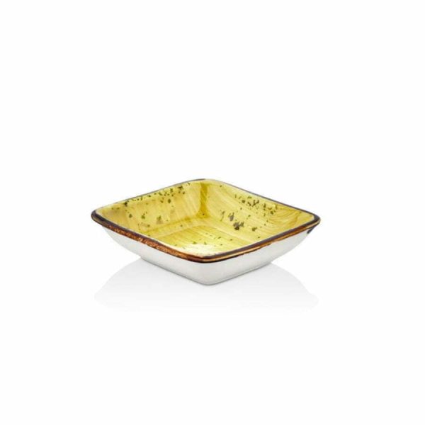 By Bone Sun Porselen Kare Kase Tabak 13cm
