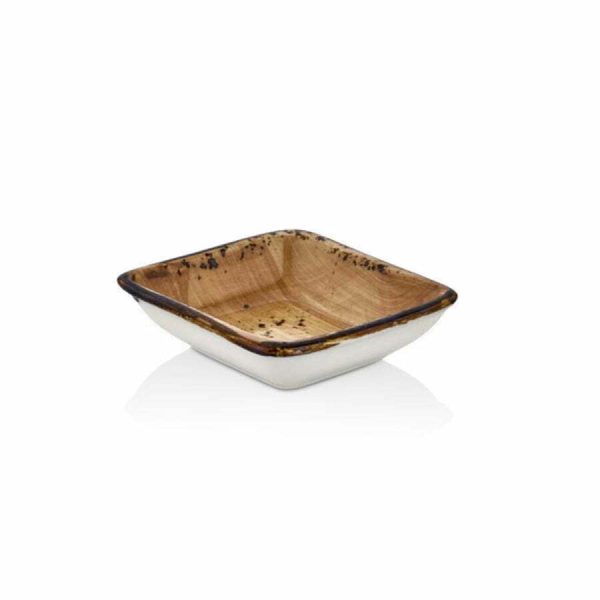 By Bone Vintage Porcelain Square Bowl 15cm