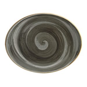 Bonna Space Moove Porselen Oval Tabak 36x28cm