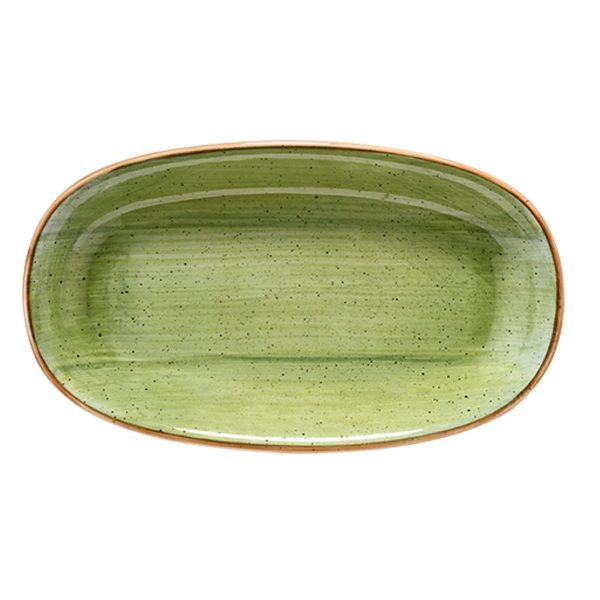 Bonna Theraphy Gourmet Porcelain Oval Boat Plate 24x14cm
