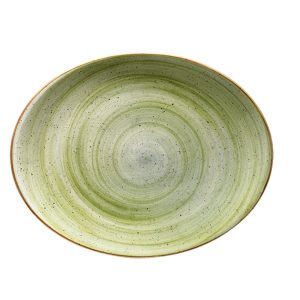 Bonna Theraphy Moove Porselen Oval Tabak 31x24cm