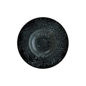 Bonna Cosmos Black Banquet Porselen Çukur Tabak 28cm