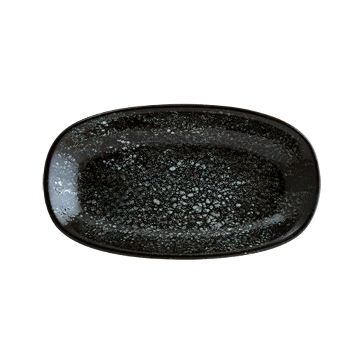 Bonna Cosmos Black Gourmet Porselen Oval Kayık Tabak 19x11cm 1 Bonna Cosmos Black Gourmet Porselen Oval Kayık Tabak 19x11cm