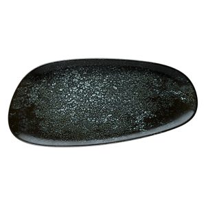 Bonna Cosmos Black Vago Porselen Dikdörtgen Tabak 36cm