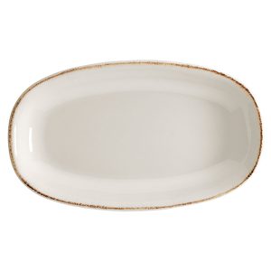 Bonna Retro Gourmet Porselen Oval Kayık Tabak 15x8,5cm