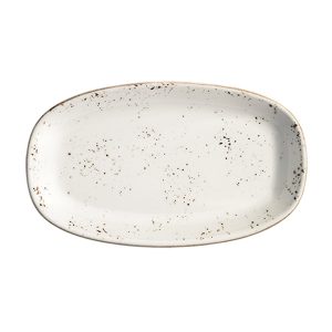 Bonna Grain Gourmet Porselen Oval Kayık Tabak 34x19cm