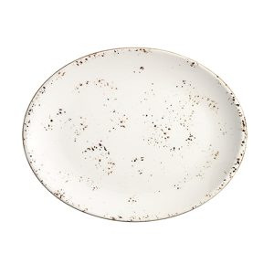 Bonna Grain Moove Porselen Oval Tabak 31x24cm