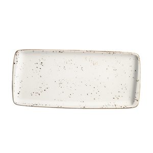 Bonna Grain Moove Porselen Dikdörtgen Tabak 34x16cm