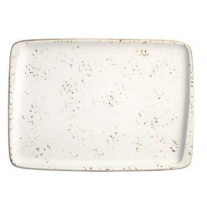 Bonna Grain Moove Porselen Dikdörtgen Tabak 36x25cm