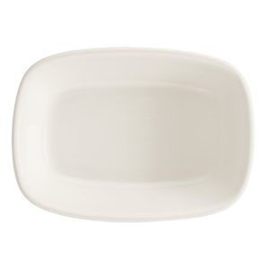 Bonna Gourmet Porselen Dikdörtgen Kayık Tabak 20x14cm