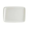 Bonna Iris White Moove Porselen Dikdörtgen Tabak 23x16cm
