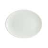 Bonna Iris White Moove Porselen Oval Tabak 36x28cm