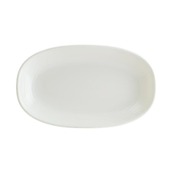 Bonna Loop Gourmet Porcelain Oval Boat Plate 15x8,5cm