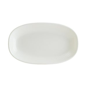 Bonna Loop Gourmet Porselen Oval Kayık Tabak 19x11cm