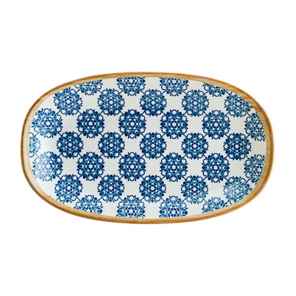 Bonna Lotus Gourmet Porselen Oval Kayık Tabak 29x17cm