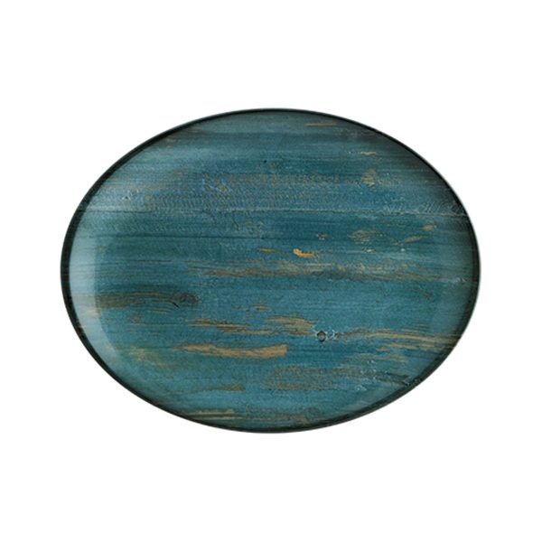 Bonna Madera Mint Moove Porcelain Oval Plate 31x24cm