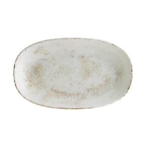 Bonna Nacrous Matt Gourmet Porselen Oval Kayık Tabak 24x14cm