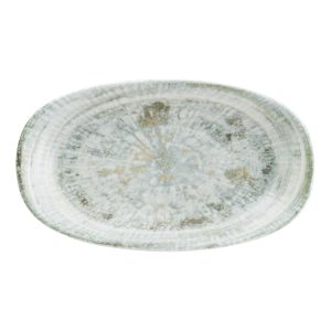 Bonna Odette Olive Gourmet Porselen Oval Kayık Tabak 24x14cm