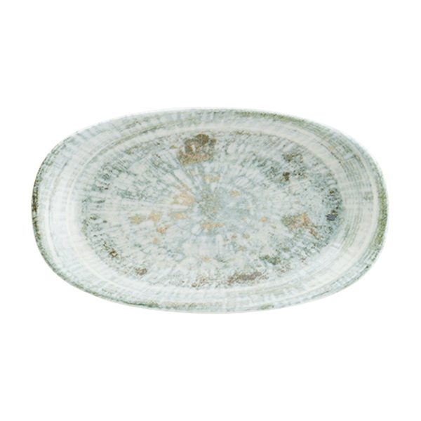 Bonna Odette Olive Gourmet Porselen Oval Kayık Tabak 34x19cm