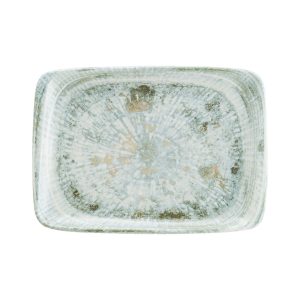 Bonna Odette Olive Moove Dikdörtgen Porselen Tabak 23x16cm