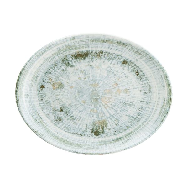 Bonna Odette Olive Moove Porcelain Oval Plate 31x24cm