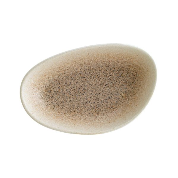 Bonna Luca Matt Salmon Porcelain Vago Oval Boat Plate 15x8,5cm