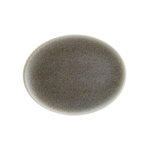 Bonna Luca Matt Kahve Porselen Moove Oval Tabak 36cm