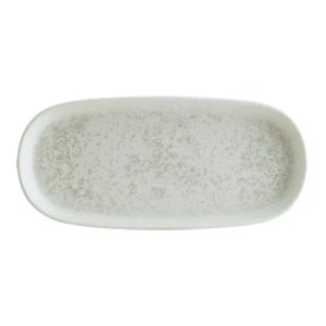 Bonna Lunar Matt Beyaz Porselen 21cm Hygge Oval Tabak
