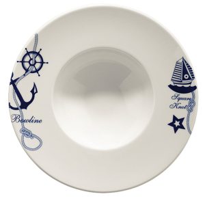 Bonna Navy Banquet Porselen Çukur Tabak 28cm