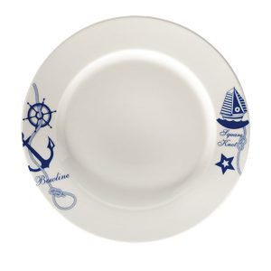 Bonna Navy Banquet Porselen Düz Tabak 30cm