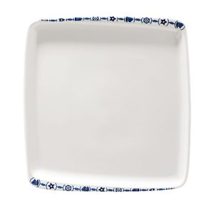 Bonna Navy Moove Porselen Kare Tabak 27x25cm