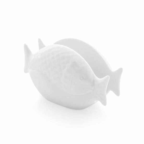 Gural Porcelain Fish Napkin Holder 13cm